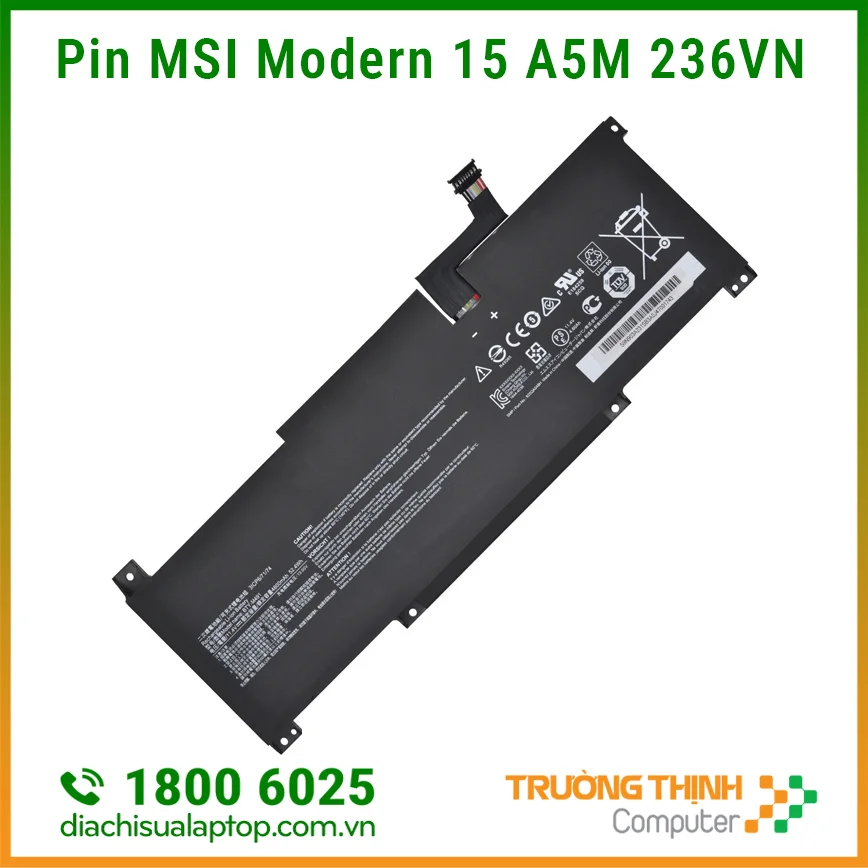 Địa Chỉ Sửa Pin Laptop MSI Modern 15 A5M 236VN Địa Chỉ Sửa Pin Laptop MSI Modern 15 A5M 236VN