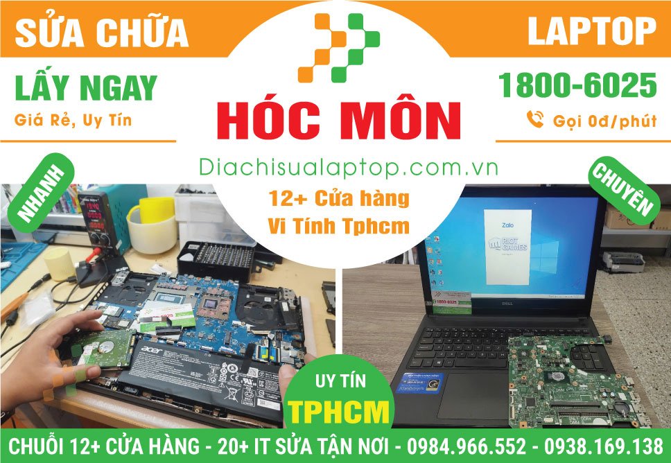 Địa Chỉ Sửa Laptop Giá Rẻ Tại Huyện Hóc Môn