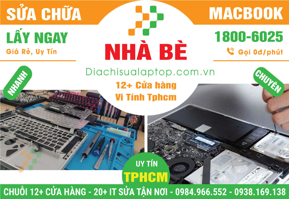 Địa Chỉ Sửa Macbook Giá Rẻ Tại Huyện Nhà Bè