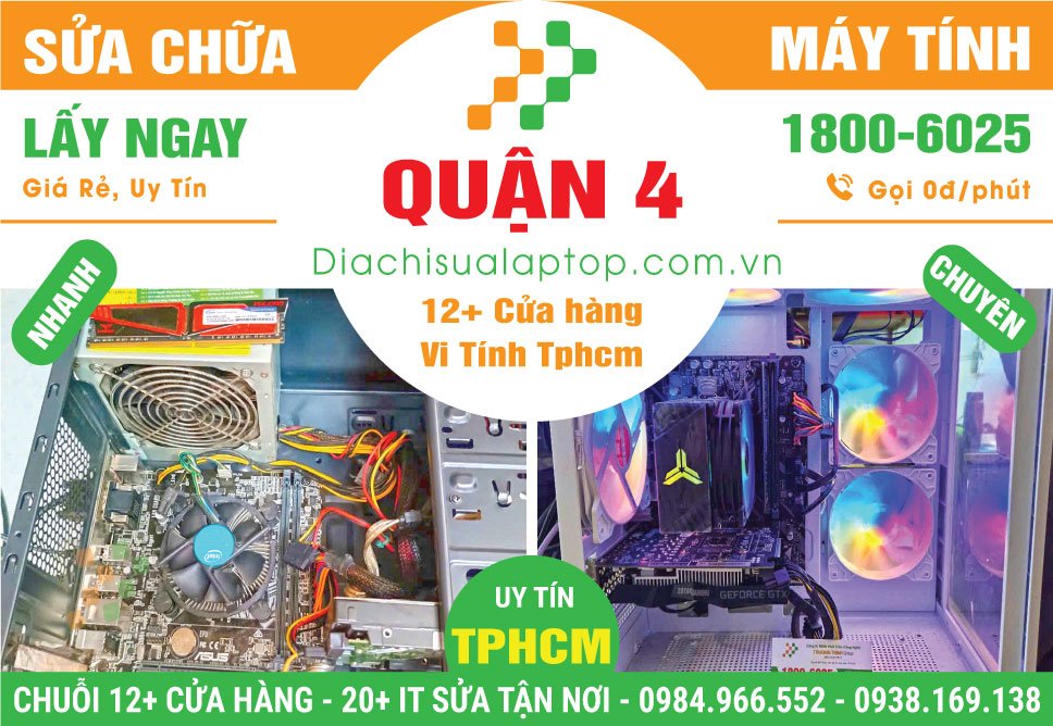Sửa PC Máy Tính Bàn Thùng CPU Giá Rẻ Tại Quận 4