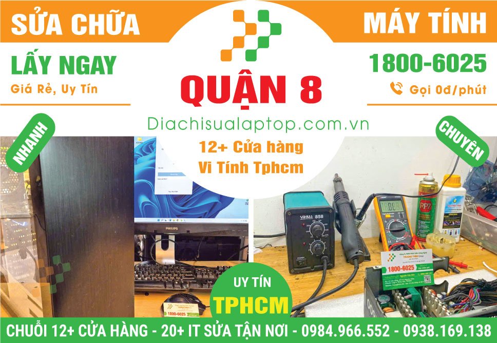 Sửa PC Máy Tính Bàn Thùng CPU Giá Rẻ Tại Quận 8