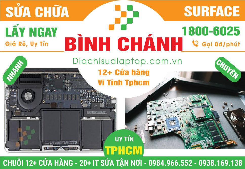 Địa Chỉ Sửa Surface Giá Rẻ Tại Huyện Bình Chánh