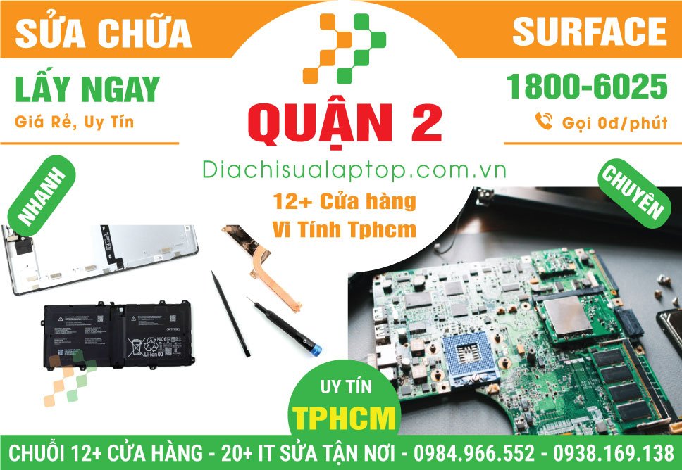 Địa Chỉ Sửa Surface Giá Rẻ Tại Quận 2