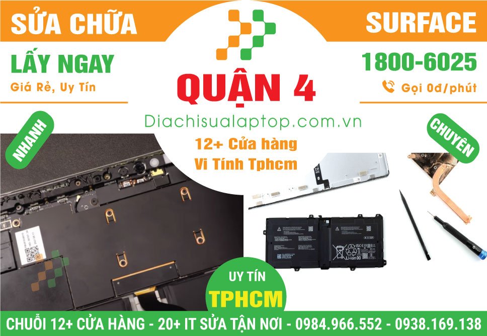 Địa Chỉ Sửa Surface Giá Rẻ Tại Quận 4