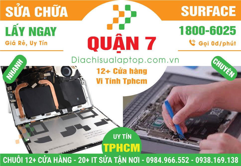 Địa Chỉ Sửa Surface Giá Rẻ Tại Quận 7