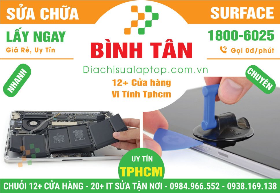 Địa Chỉ Sửa Surface Giá Rẻ Tại Quận Bình Tân