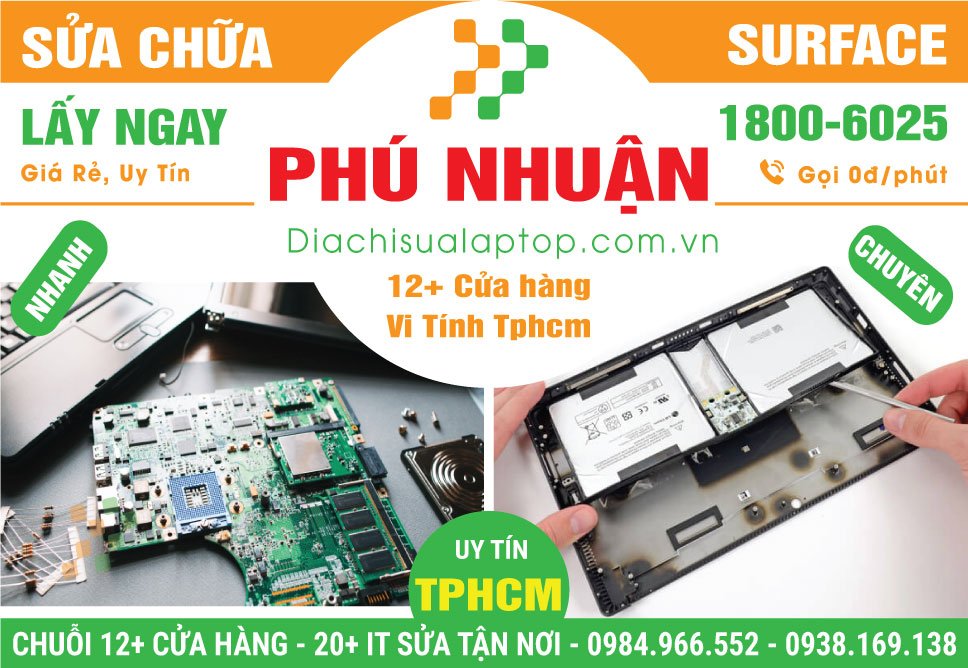 Địa Chỉ Sửa Surface Giá Rẻ Tại Quận Phú Nhuận