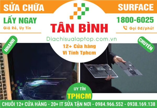 Địa Chỉ Sửa Surface Giá Rẻ Tại Quận Tân Bình