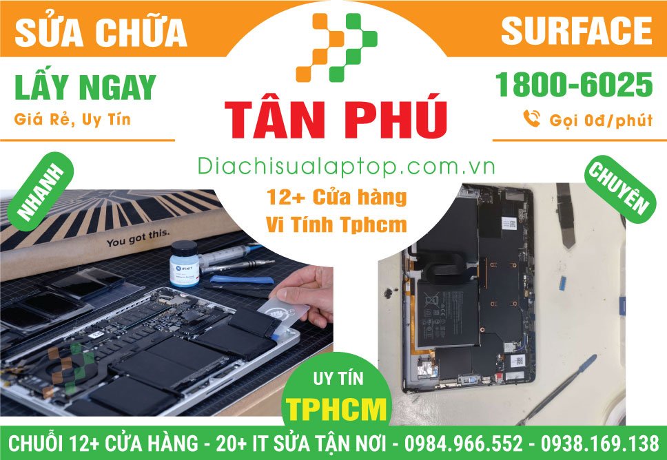 Địa Chỉ Sửa Surface Giá Rẻ Tại Quận Tân Phú