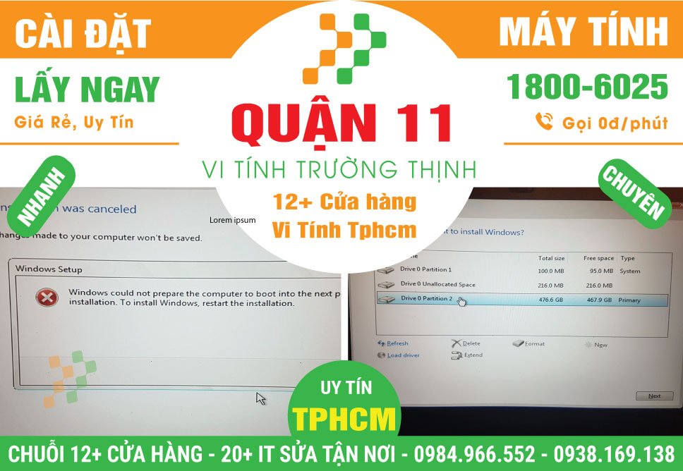 Cài Đặt Máy Tính PC, Laptop Giá Rẻ Tại Quận 11