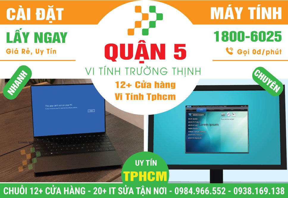 Cài Đặt Máy Tính PC, Laptop Giá Rẻ Tại Quận 5