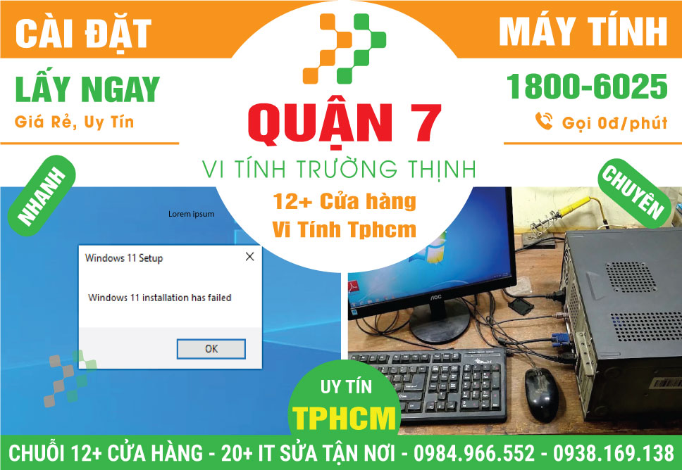 Cài Đặt Máy Tính PC, Laptop Giá Rẻ Tại Quận 7