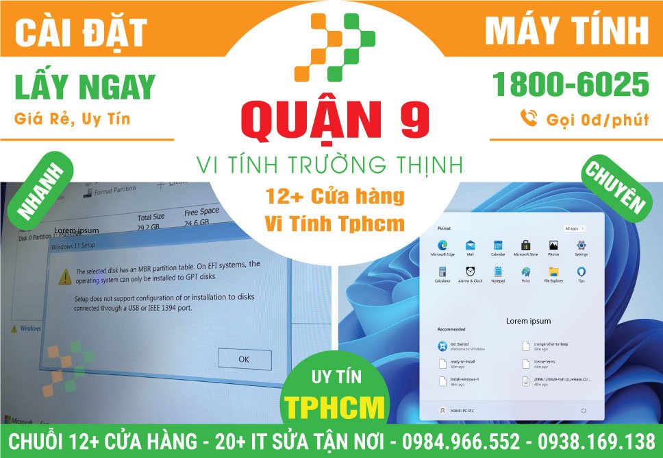 Cài Đặt Máy Tính PC, Laptop Giá Rẻ Tại Quận 9