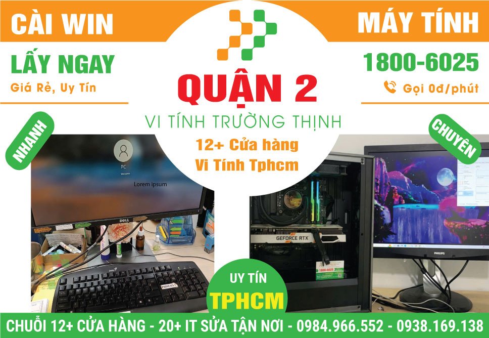 Địa Chỉ Cài Win Laptop, PC Giá Rẻ Tại Quận 2