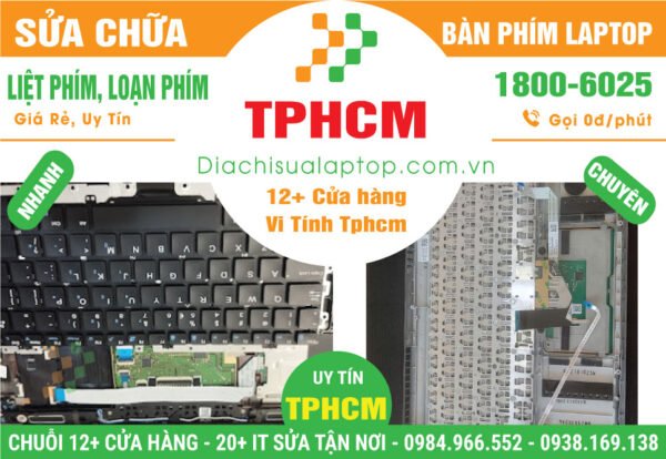Sửa Chữa Bàn phím laptop liệt phím - loạn phím