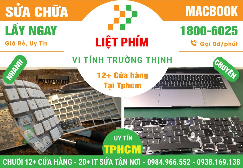 Sửa Chữa Bàn Phím Macbook Liệt Phím - Loạn Phím - Không Gõ Được