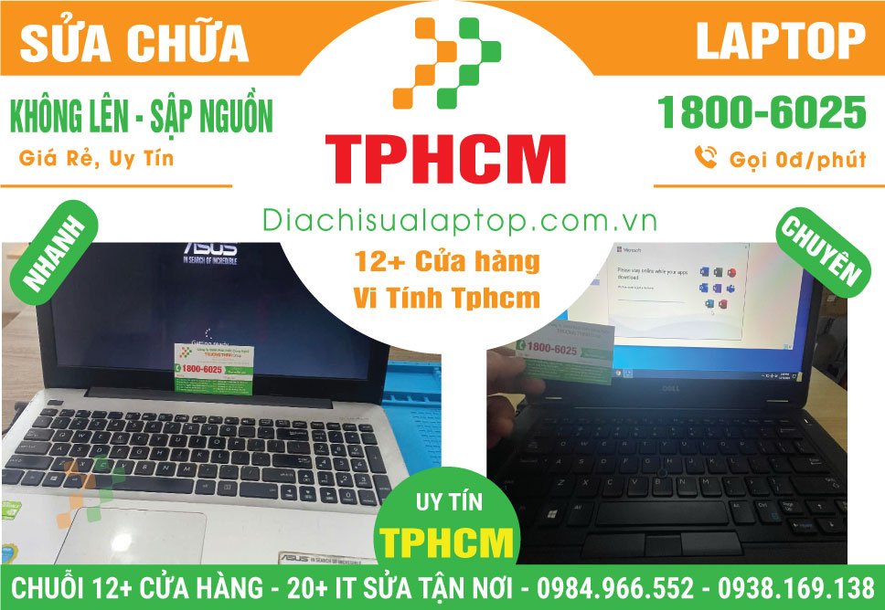 Sửa Chữa Laptop không lên nguồn - sập nguồn đột ngột