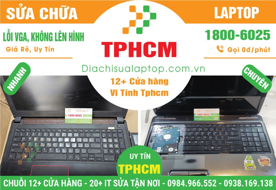 Sửa Chữa Laptop lỗi card đồ họa (VGA), không lên hình