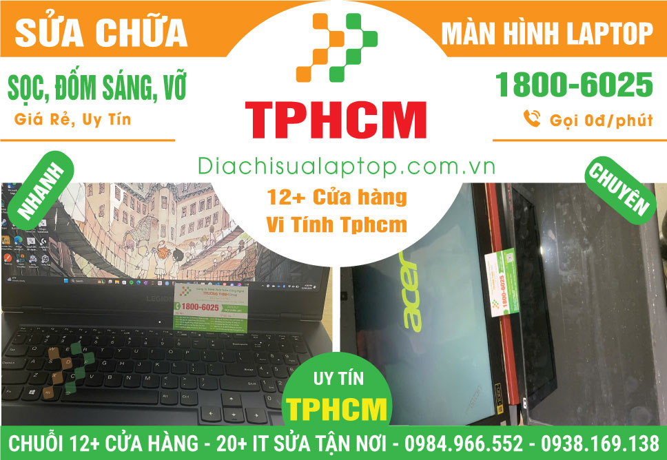 Sửa Chữa Màn hình bị sọc, đốm sáng, vỡ
