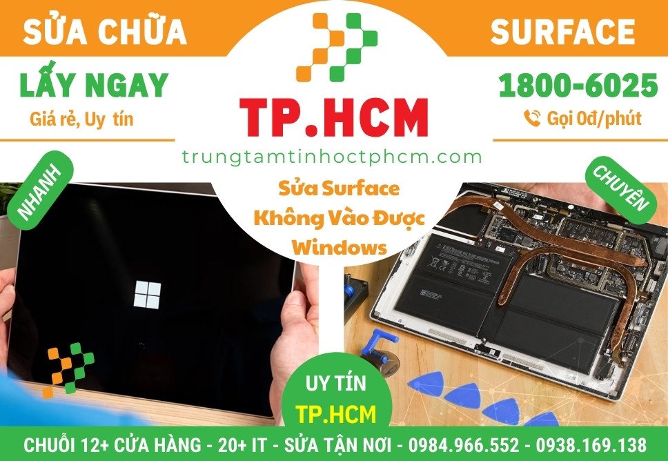 Sửa Chữa Surface Không Vào Windows