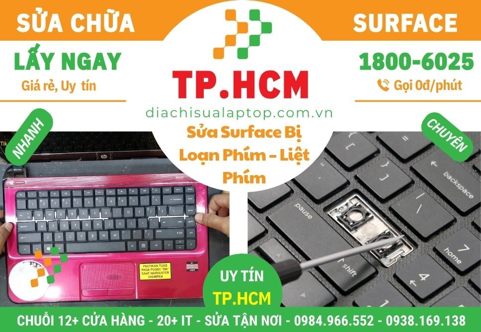 Sửa Surface Bị Loạn Phím – Liệt Phím