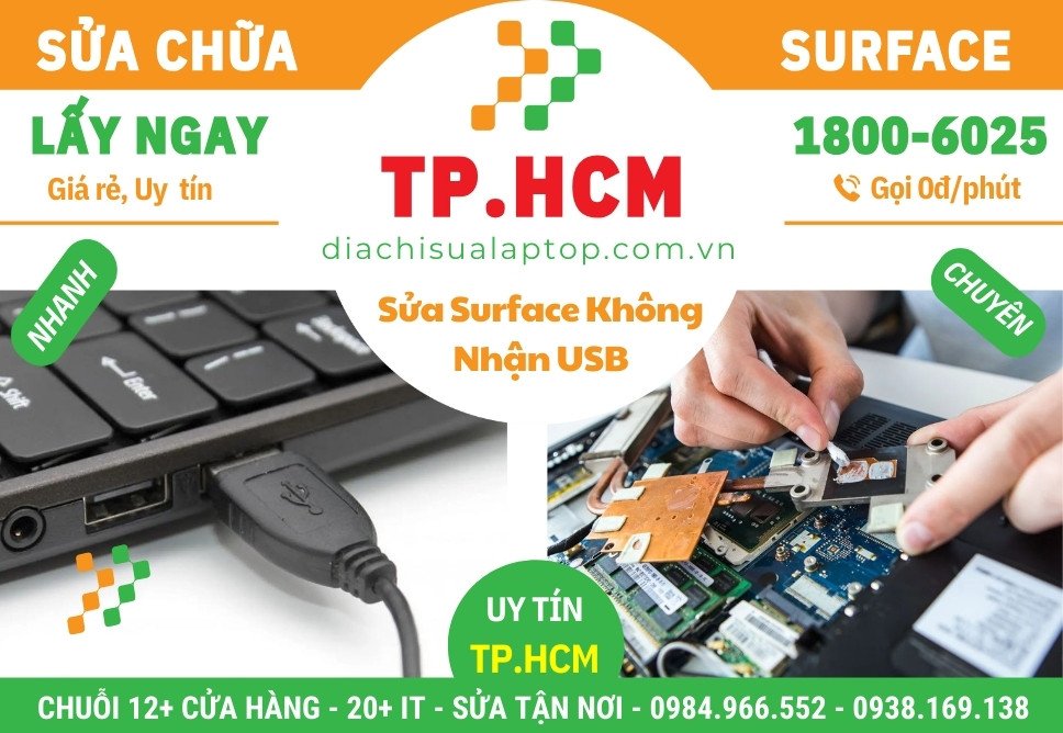 Sửa Surface Không Nhận USB, Thiết Bị Ngoài