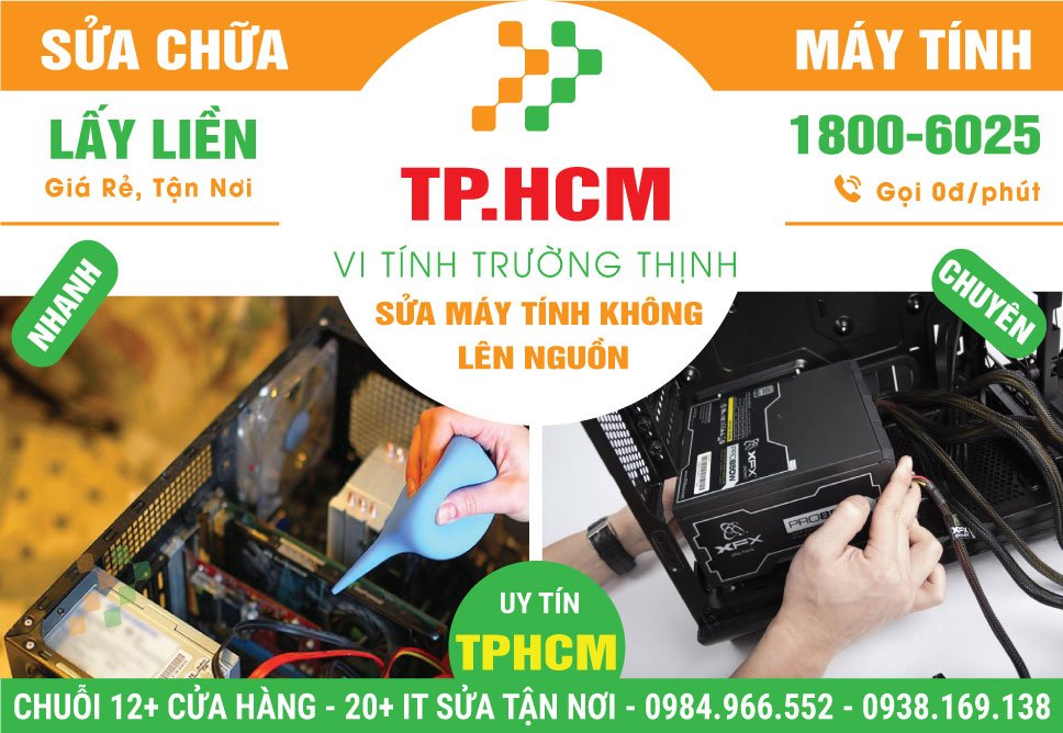 Địa Chỉ Sửa Máy Tính Không Lên Nguồn TPHCM