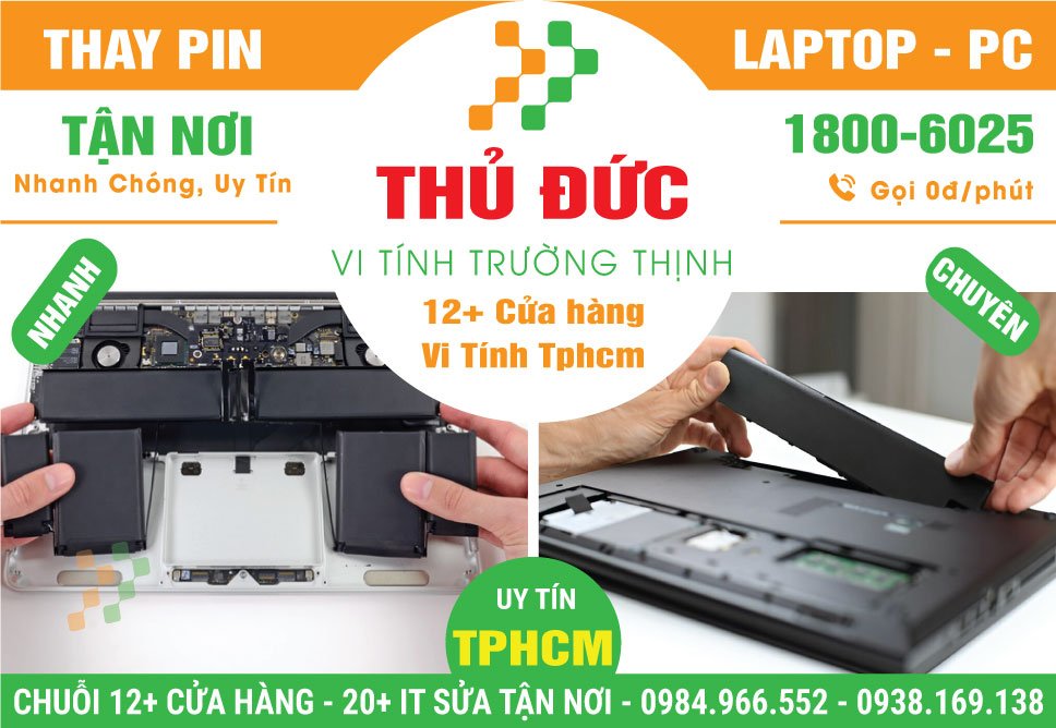 Thay Pin Laptop Quận Thủ Đức