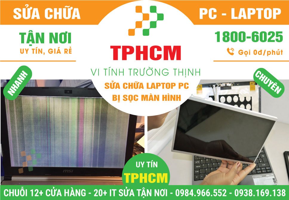 Địa Chỉ Sửa Laptop Bị Sọc Màn Hình - Lỗi Hiển Thị Tại TPHCM