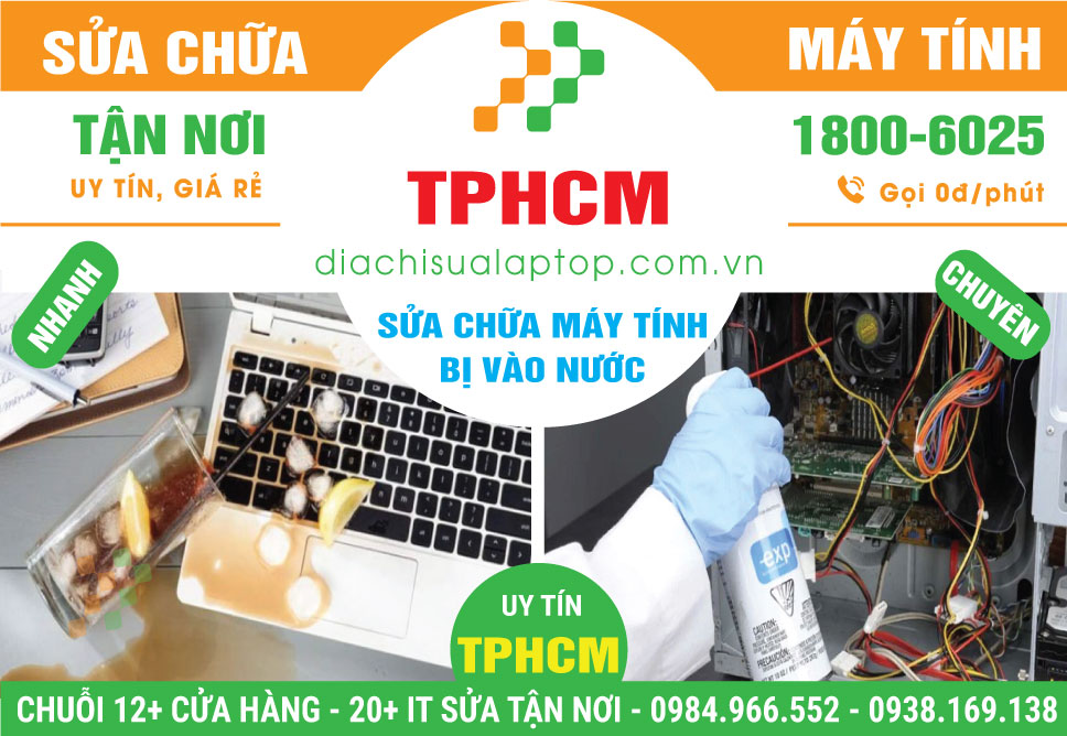 Địa Chỉ Sửa Máy Tính Bị Dính Nước - Nhanh Chóng