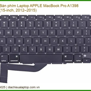 Thay Bàn Phím Laptop Apple Macbook Pro A1398 (15-inch, 2012–2015) Zin Chính Hãng - Lấy Liền Tại Chỗ