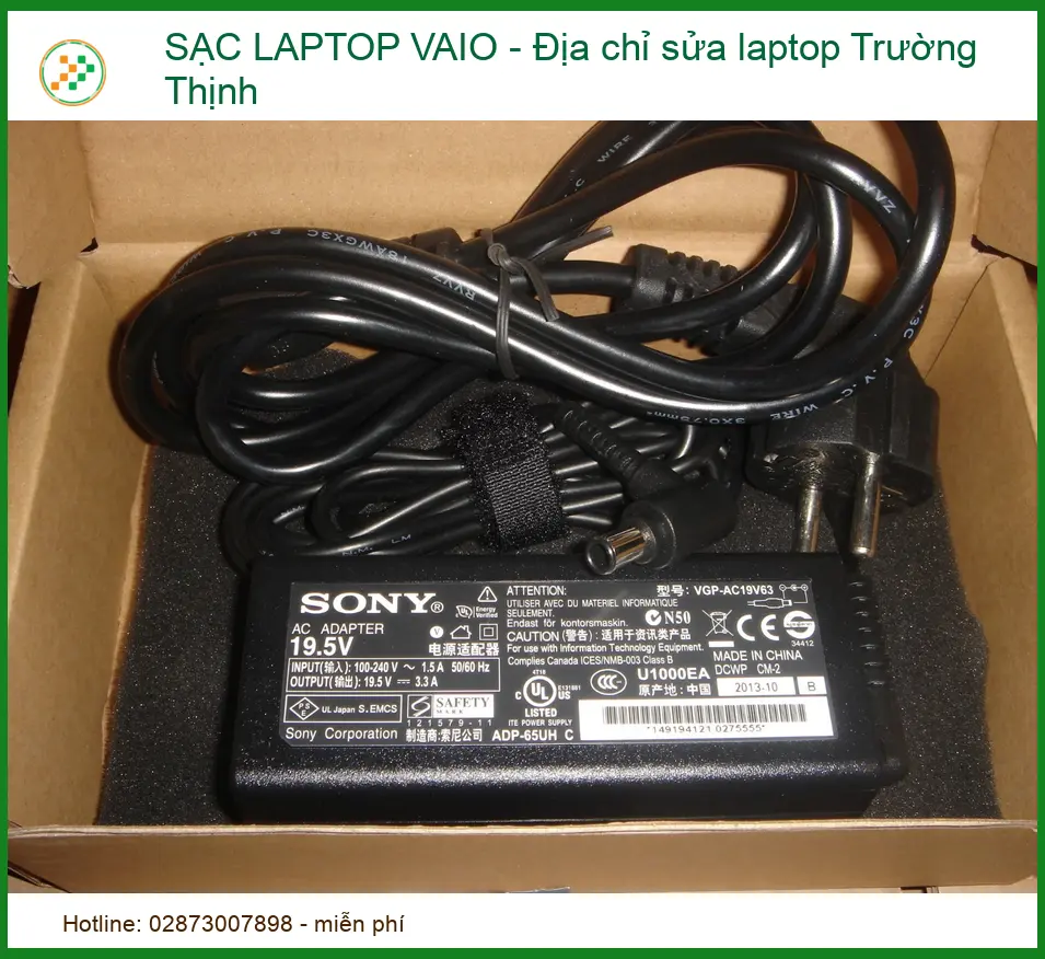 Dịch Vụ Thay Thế Sạc Laptop Vaio Chính Hãng Tại Trường Thịnh