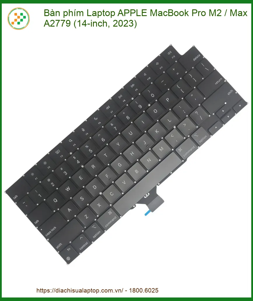 Bàn phím APPLE MacBook Pro M2/Max A2779 zin - Thay thế siêu tốc, bảo hành uy tín