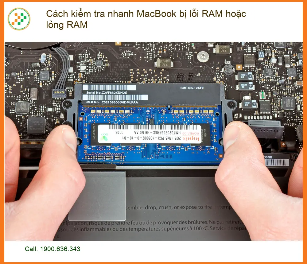 Macbook: Cách kiểm tra nhanh lỗi RAM hoặc lỏng - Trung tâm sửa uy tín