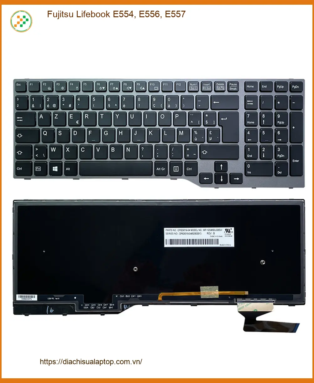 Bàn phím Laptop Fujitsu E554, E556, E557 | Trung Tâm Sửa Laptop Gần Nhất