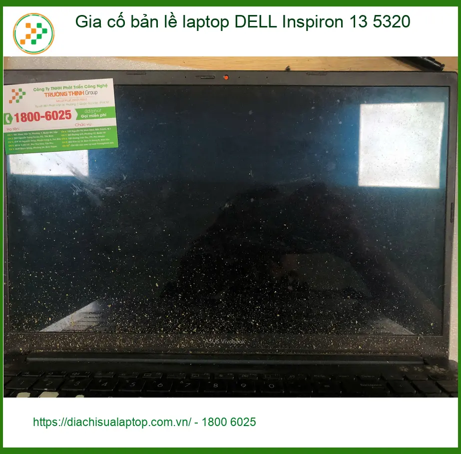 Chị Diệu nhân viên văn phòng gia cố bản lề laptop DELL Inspiron 13 5320 Quận Bình Tân ảnh thực tế 1