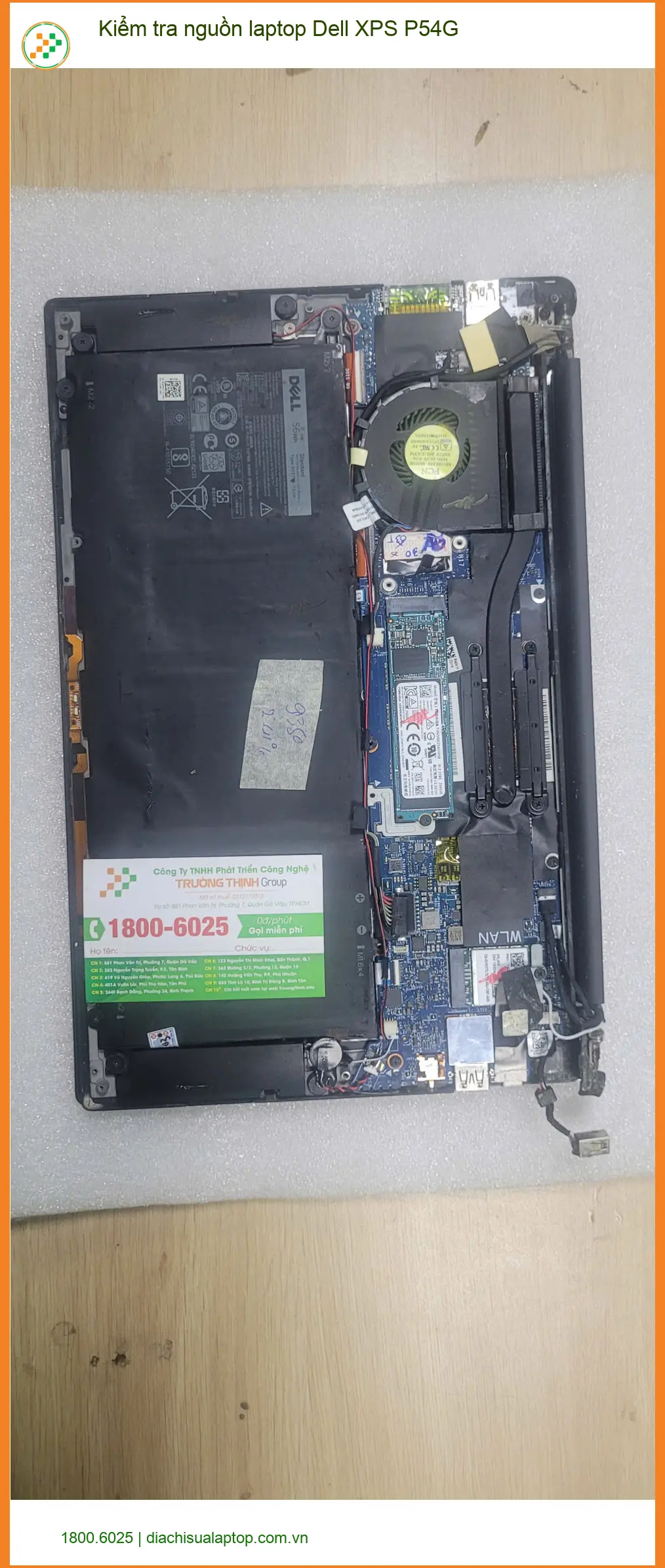 Dịch vụ kiểm tra nguồn laptop Dell XPS P54G Quận Bình Tân - Anh Quang