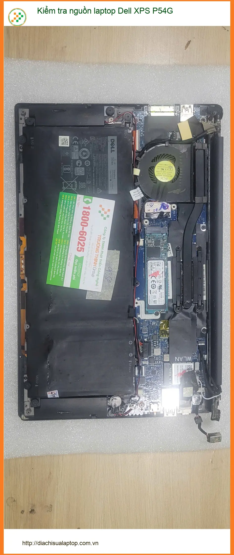 Dịch vụ kiểm tra nguồn laptop Dell XPS P54G Quận Bình Tân - Anh Quang ảnh thực tế 1