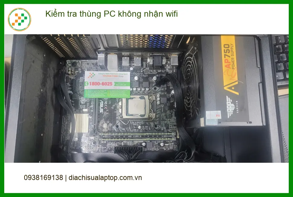 Trung tâm kiểm tra thùng PC không nhận wifi Quận Bình Tân - Anh Quang ảnh thực tế 2