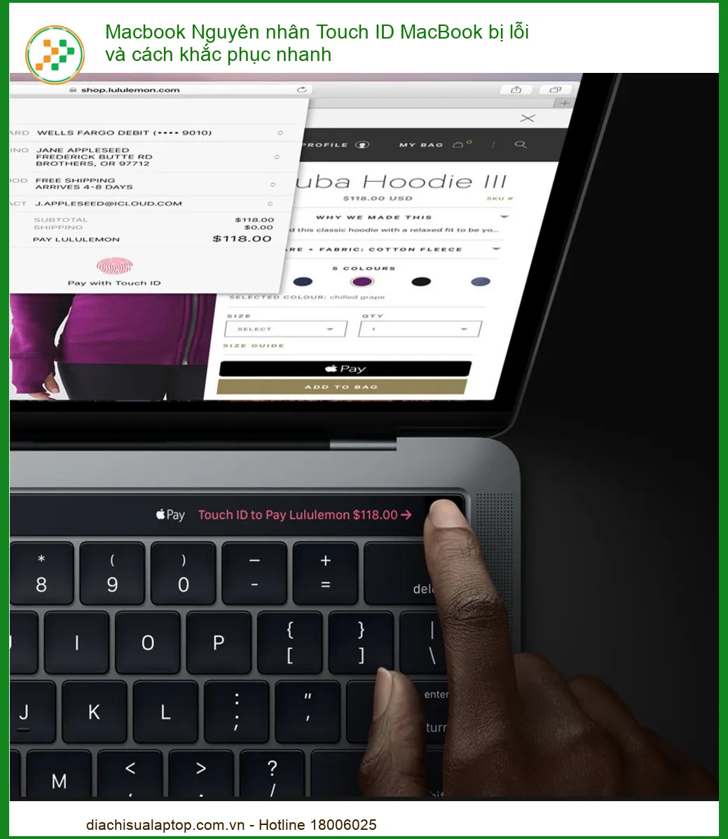 Nguyên nhân Touch ID MacBook bị lỗi - Địa chỉ sửa MacBook uy tín