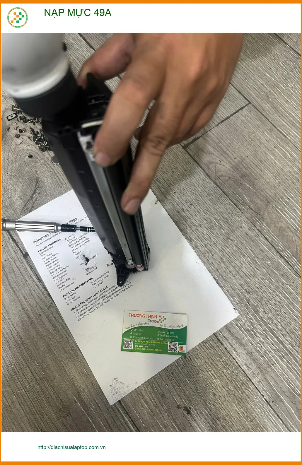Anh Phong kỹ sư thiết kế nạp mực 49A Quận 9 - Chất lượng, lấy liền ảnh thực tế 1