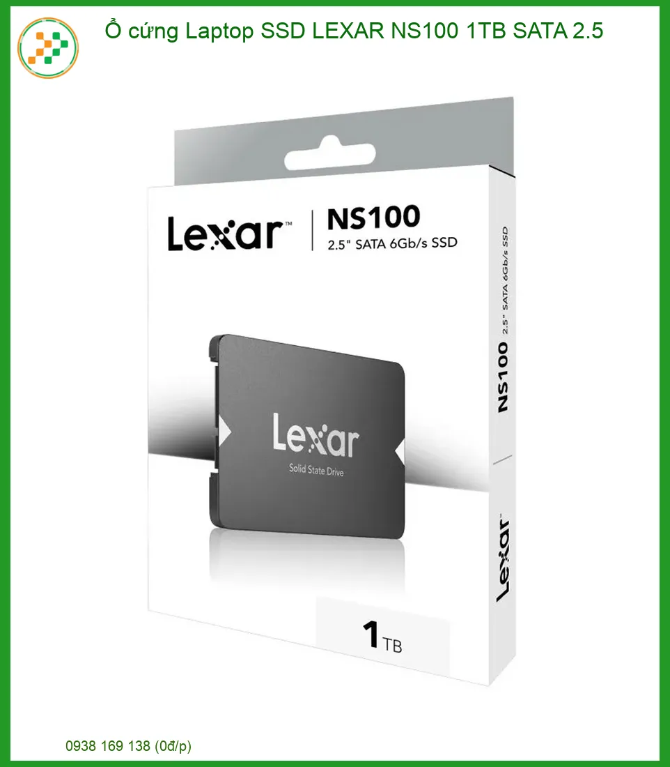 Ổ cứng Laptop SSD LEXAR NS100 1TB SATA 2.5 - Tăng tốc vượt trội, lắp đặt tận nơi