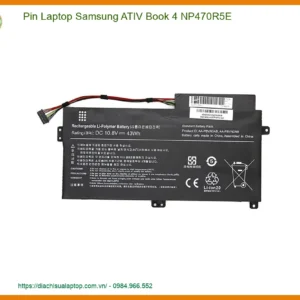 Pin laptop Samsung ATIV Book 4 NP470R5E - Dịch vụ thay lấy liền TPHCM