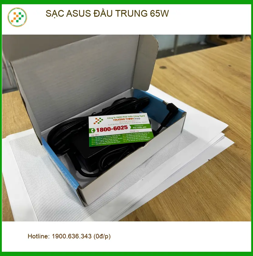 Chị Minh giáo viên mất sạc - Tiệm sạc Asus đầu trung 65W Quận 10 gần đây ảnh thực tế 1