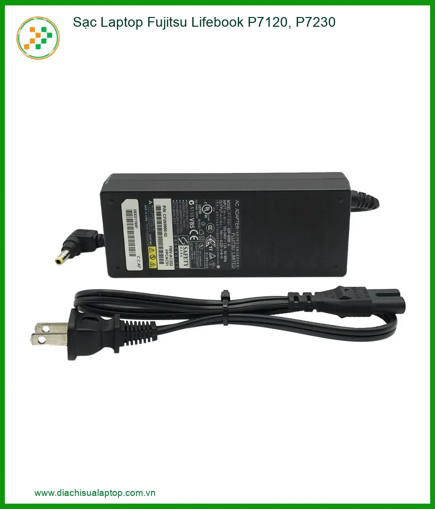 Sạc Laptop Fujitsu Lifebook P7120, P7230 Zin Chính Hãng, Thay Mới Tận Nơi Giá Tốt