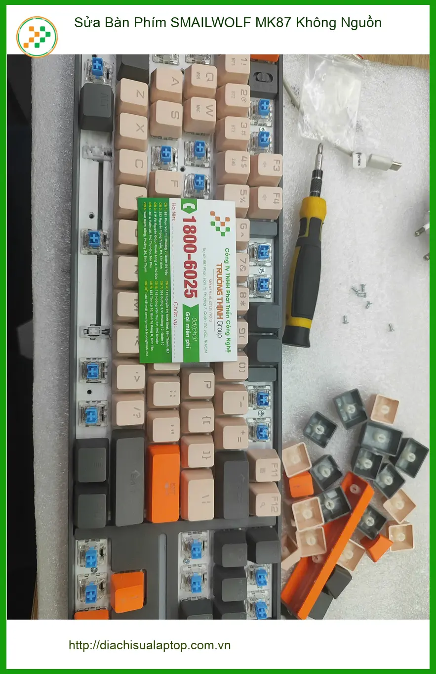Anh Đức gamer review dịch vụ Sửa Bàn Phím SMAILWOLF MK87 không nguồn Quận 12 ảnh thực tế 1
