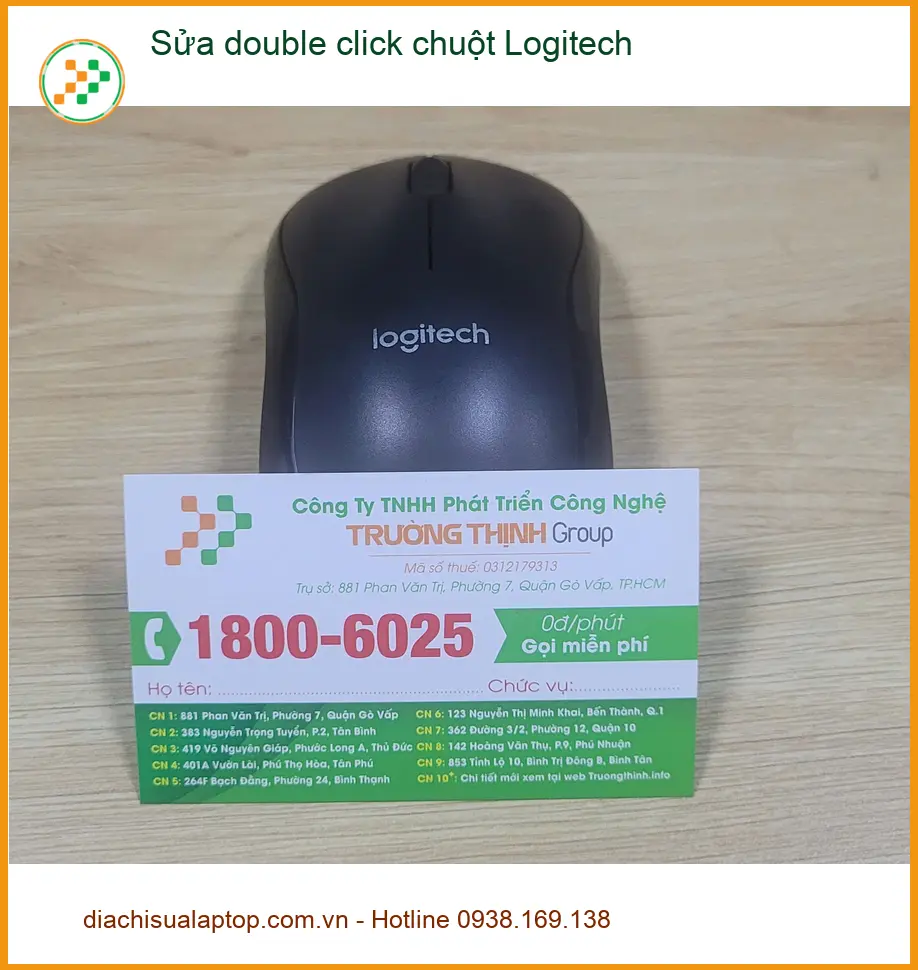 Chú Hùng review dịch vụ sửa double click chuột Logitech Quận Bình Tân