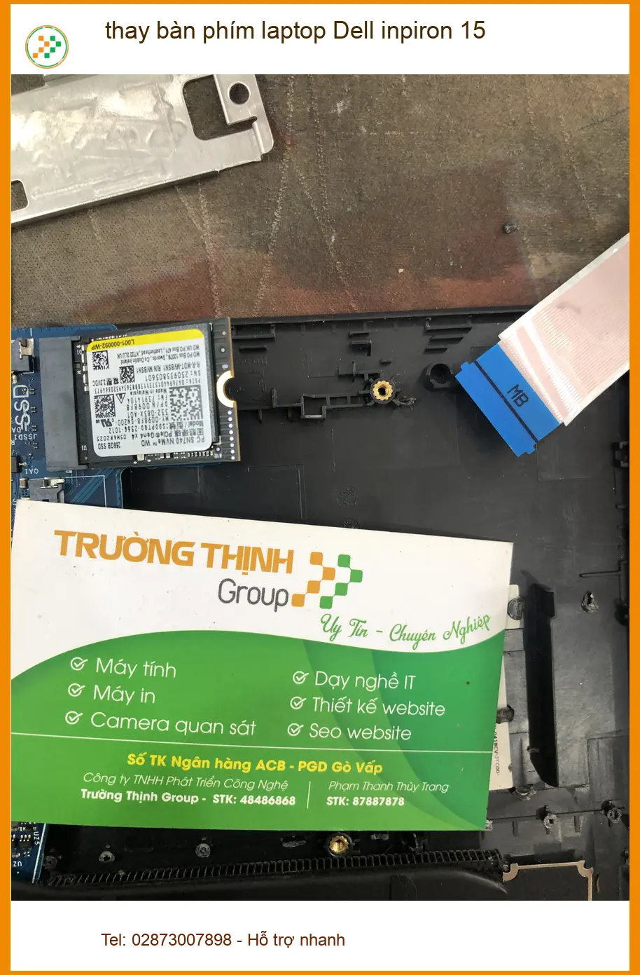 Anh Đức - Thay bàn phím laptop Dell Inspiron 15 Quận Bình Thạnh lấy ngay ảnh thực tế 1