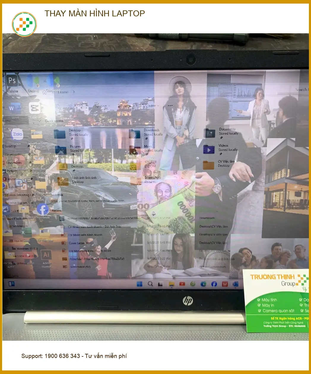 Trung tâm thay màn hình laptop Quận Bình Thạnh lấy ngay - Anh Khoa giám đốc cần gấp ảnh thực tế 1