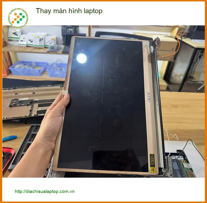 Chị Minh Thư đi tìm chỗ thay màn hình laptop Quận Tân Bình uy tín lấy liền ảnh thực tế 1